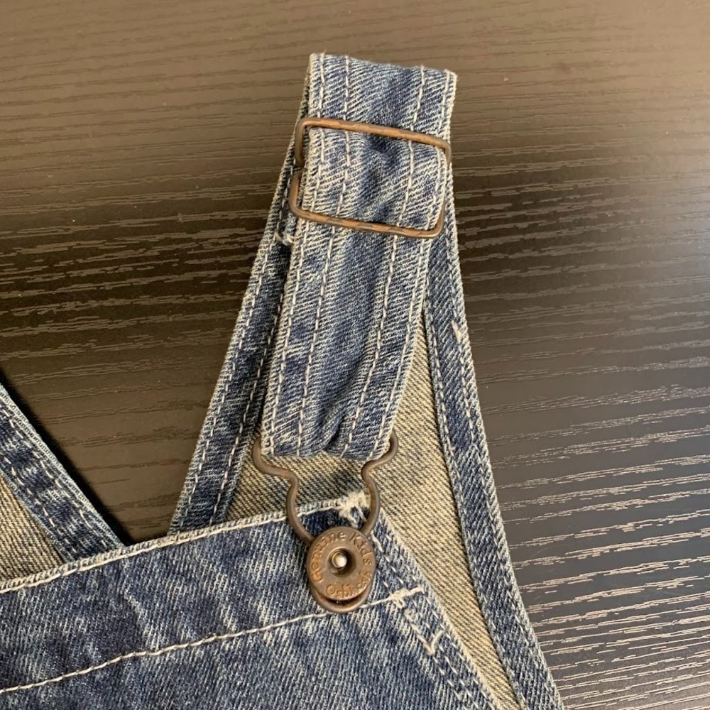Genuine Kids From Oshkosh Denim Bib Overalls Adjustable Straps Toddler Size 2T - Picture 5 of 6
